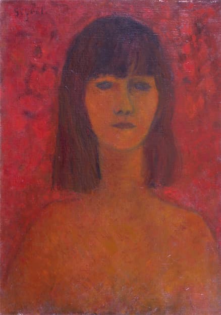 Charlotte, oeuvre de Lyne Seybel, collection Nus, Huile, 65x46 cm